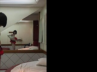 secret crossdresser slips into sexy schoolgirl uniform fantasy