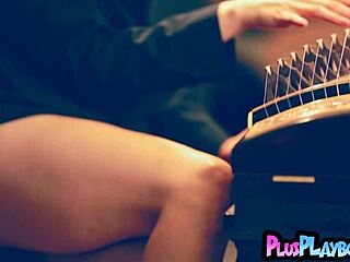 ever seen a chinese milf strip so passionately for playboy's hot posing?