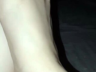 her slutty bare feet tease in the dark shadows begging for worship and licks