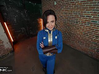 oh man vr conk lucy rides monster cock anally in fallout cosplay