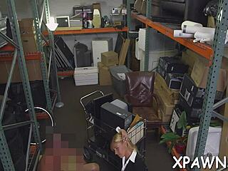 Brutal Doggystyle Pounding And Cunt Stuffing In Shop Fuck Fest