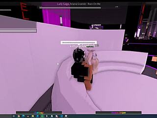 dirty roblox slut grinds lap dance on daddy as girlfriend watches