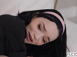 shy petite blonde selina imai dives into hardcore fun kissing and fucking wildly