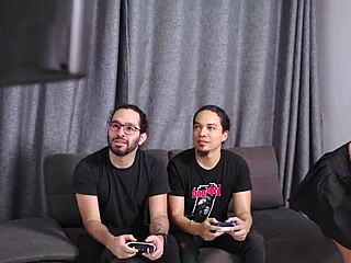 cindy luna craves double penetration from boyfriend's eager friends