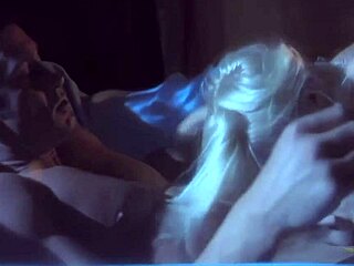 Horny Short Hair Blonde Sucks and Rides Boyfriend Cock on Sofa