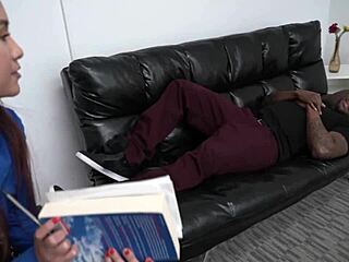 elle voneva's big clit tempts as best therapist sucks cock riding