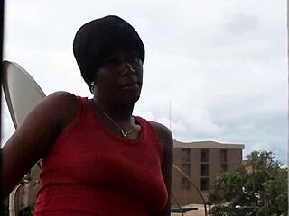 street casting ebony babe's tight pussy finally grips my cock after money tease