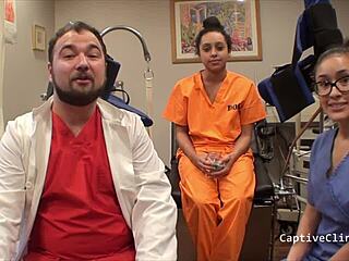 Mia sanchez curly nurse spreads humiliated in hospital cash scene