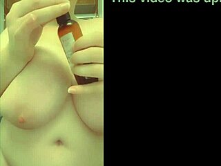 Chubby oiled BBW teases huge saggy natural tits with balloons