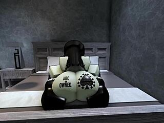 Horny black slut rides big black cock cowgirl gets pussy fucked and cum in mouth