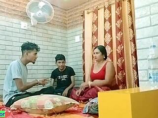 Shocking Lust in Naughty Indian Family Taboo Threesome with Creampie Cheating