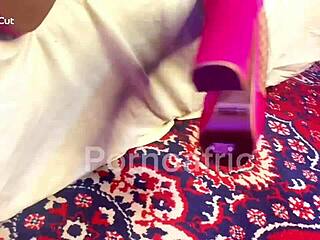 Girlfriend goes wild on sofa with neighbor! 😈🍑