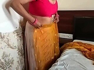 Bhabhi catches devar masturbating then gets fucked hard by his huge cock with Hindi audio