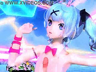 hatsune miku nude mod rabbit hole costume sparks overwhelming goddess emotions