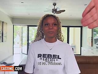 big tits ebony teen bent over for bwc face fuck then hardcore pussy railing