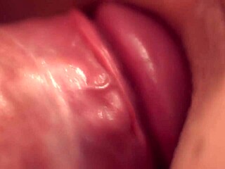 Macro Lens Captures Huge Puffy Pussy Lips Dripping Wet in Intense Doggystyle Creampie Close-Up