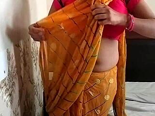Bhabhi catches devar masturbating then gets fucked hard by his huge cock with Hindi audio