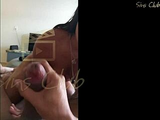 Irresistible Dark Temptress Teases with Footjob on Massive 24cm Black Shaft