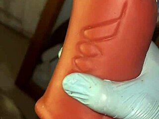 stockings on, deepthroating my bbc toy like a nasty college slave till cum explodes