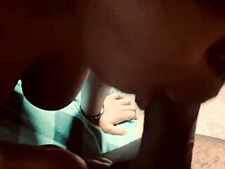 brown skinned latina kneels for her sloppy deep blowjob session