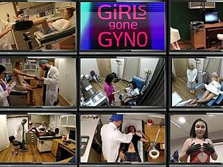 solanas spreads shaved pussy in first intense gyno exam