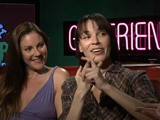 julia ann drops by studio talks movies shares scenes struggling to lick teen girls cookie