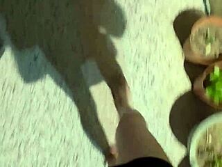 Shemale Ting Xuan's office lady adventure turns daring outdoors