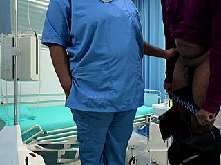 Indian Nurse Rides Patient Cock Wild in Hospital Room Frenzy!!