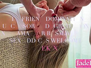 daddy chokes his cumdump slave deepthroat gagging on monster cock 😩💦