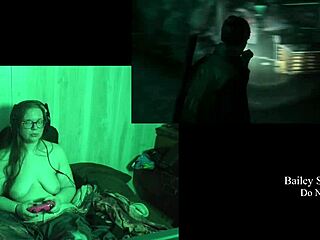 bbw brunette with big natural tits plays naked lake house game part 3