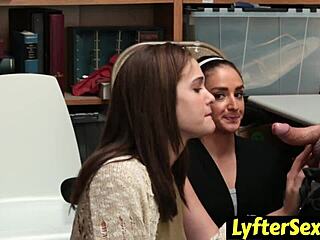 Shoplifters caught submit to cop fucking group ride consequences lyftersex 👮‍♂️🍆