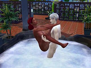 Ever wondered about a sims 4 bath scene outdoors?