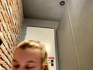 wanna see me fuck this bbw teen's fat asshole with monster public shower dildo??