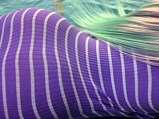 stepdaughter loses purple miniskirt anal virginity to stepdad over 18