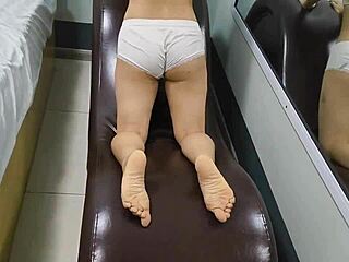 Asian Student Discovers Thrilling Workout on Mysterious Sex Chair