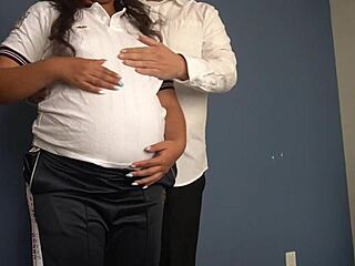 Pregnant college students bent over desks creampied by teachers post-class compilation