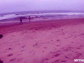 random beach cock chokes thick latina