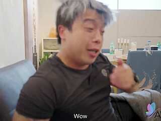 landlord pounds sexy asian slut's shaved pussy to pay bill