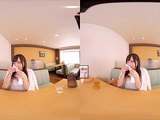 vr family restaurant exposure sex! boyfriend makes me flash tits in super slutty lingerie, toy orgasm, wide open anal, raw creampie mating press!!