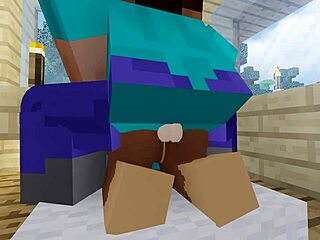 Fucked furry Bia hard deep anal creampie inside her tight ass