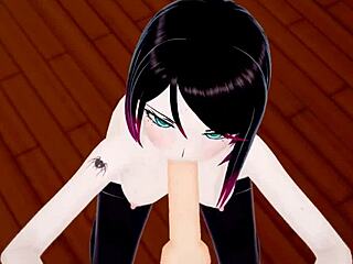 wanna see this pale emo anime slut's tight pussy stuffed cowgirl then doggystyle facial?