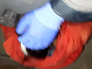 Lesbian girls dive into hairy muffs with close-up licks before house robbery