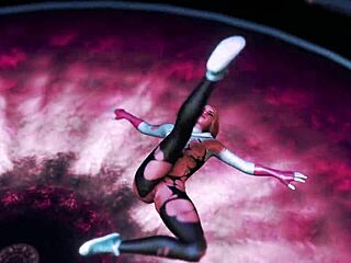 slim gwen stacy dancing in ripped suit gets you aroused by venom?