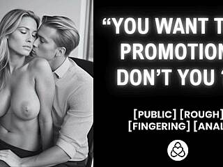 he sneaks into the office and fucks her hard for that promotion