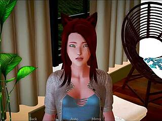 curvy big tits babe struts in sexy outfit for immersive 3d porn adventure