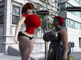 endlessrain0110's 3D comic expansion suits hug those huge anime asses and tits so tight...