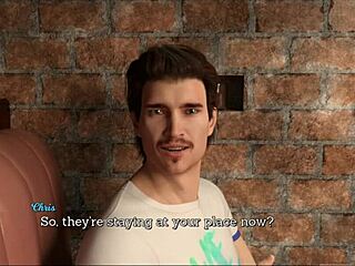 brunette's big ass leaps erotically in game