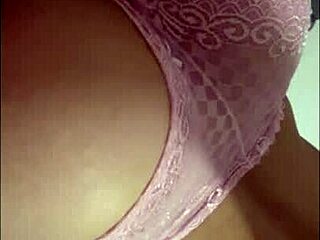 Beautiful latina masturbates in fan's sexy lingerie
