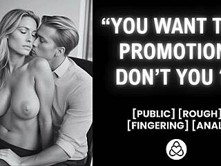 he sneaks into the office and fucks her hard for that promotion