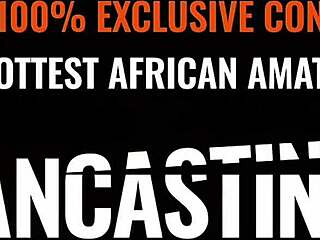 Thick ebony teen with big natural tits gets her pussy destroyed by huge white cock during casting